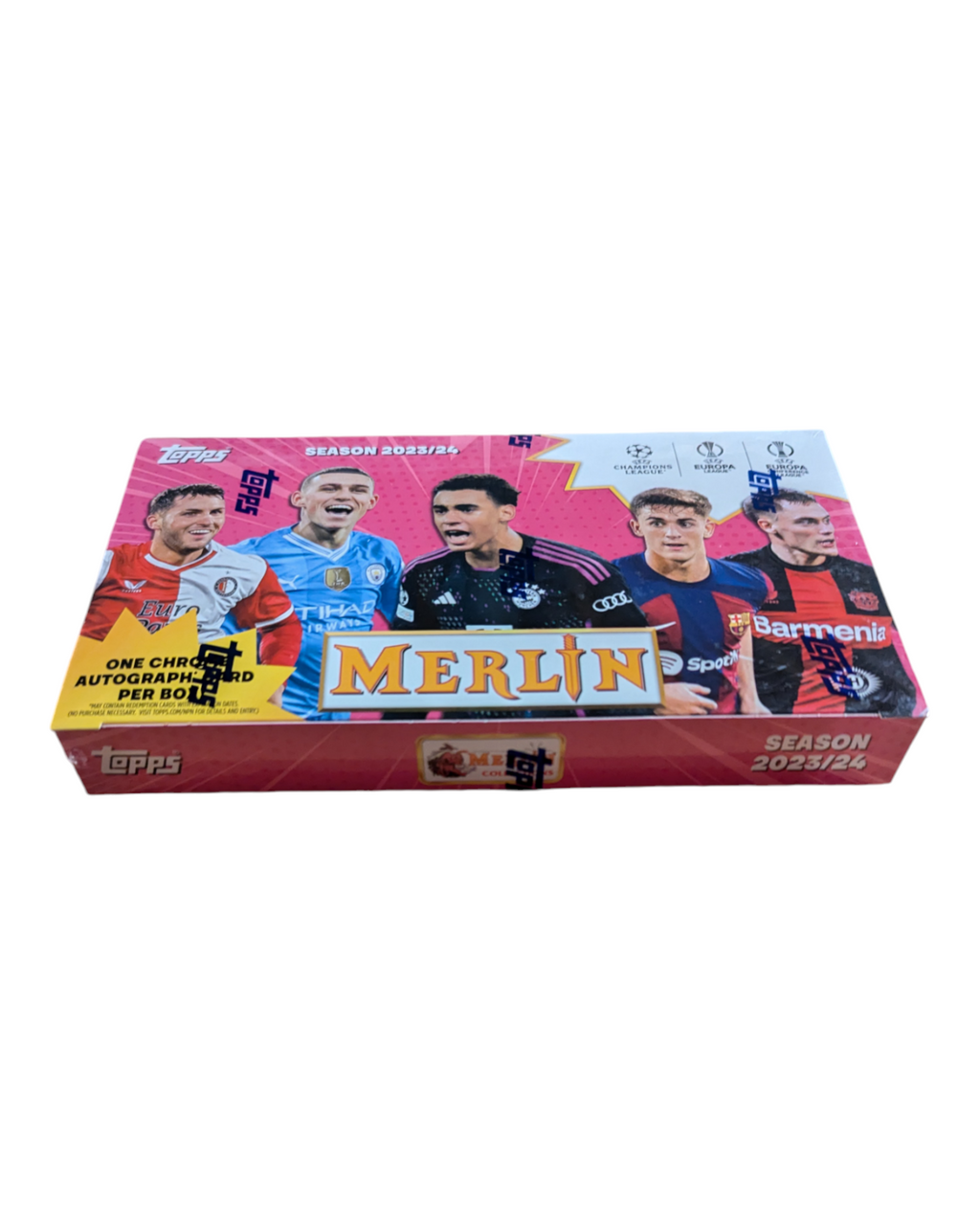 2023-24 Topps Chrome Merlin UEFA Club Competitions Soccer Hobby Box