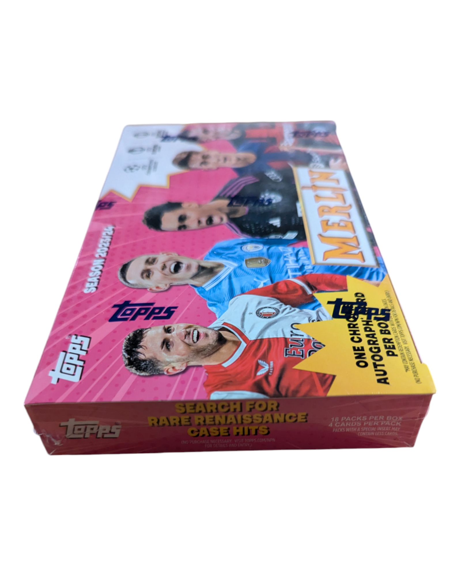2023-24 Topps Chrome Merlin UEFA Club Competitions Soccer Hobby Box