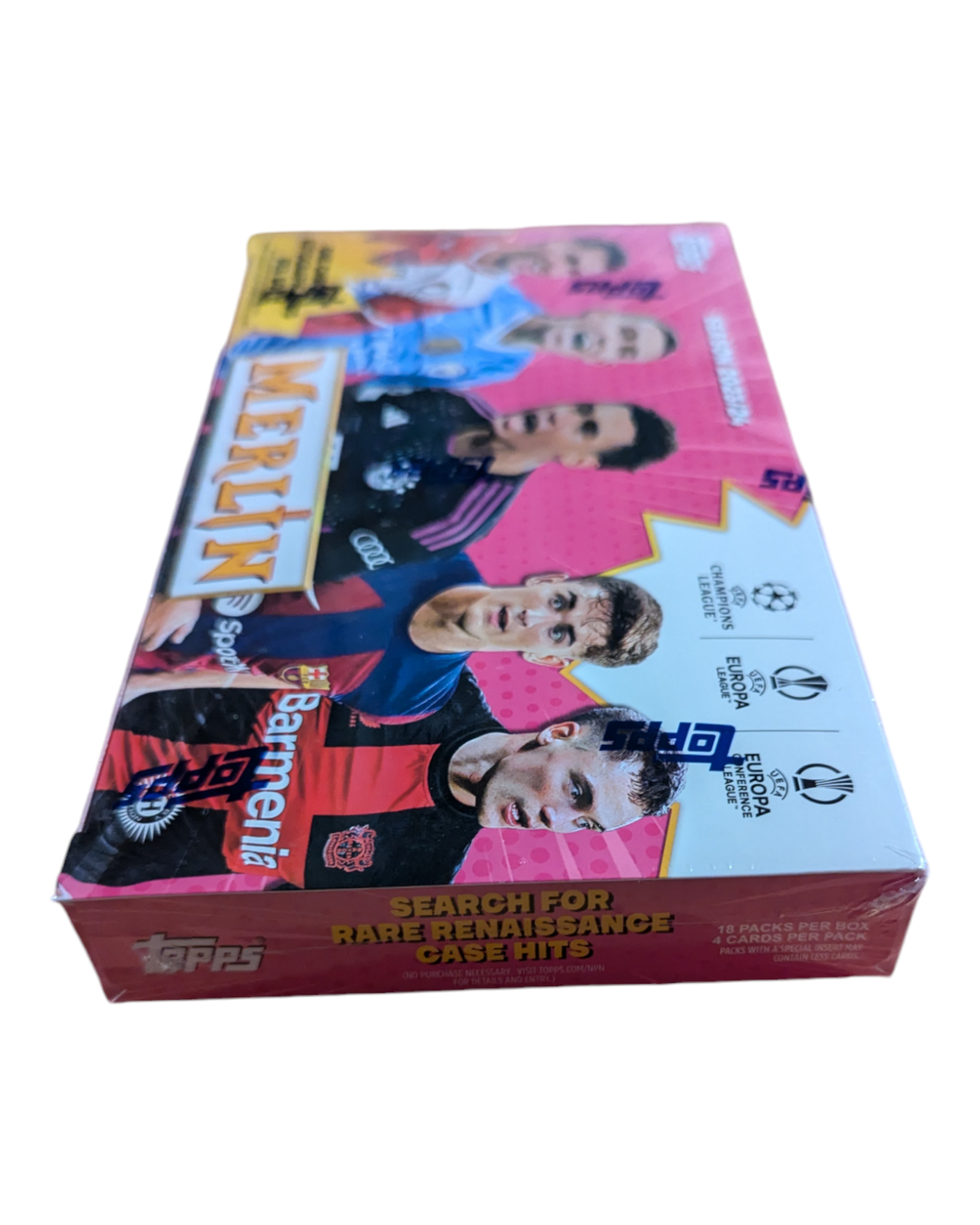 2023-24 Topps Chrome Merlin UEFA Club Competitions Soccer Hobby Box