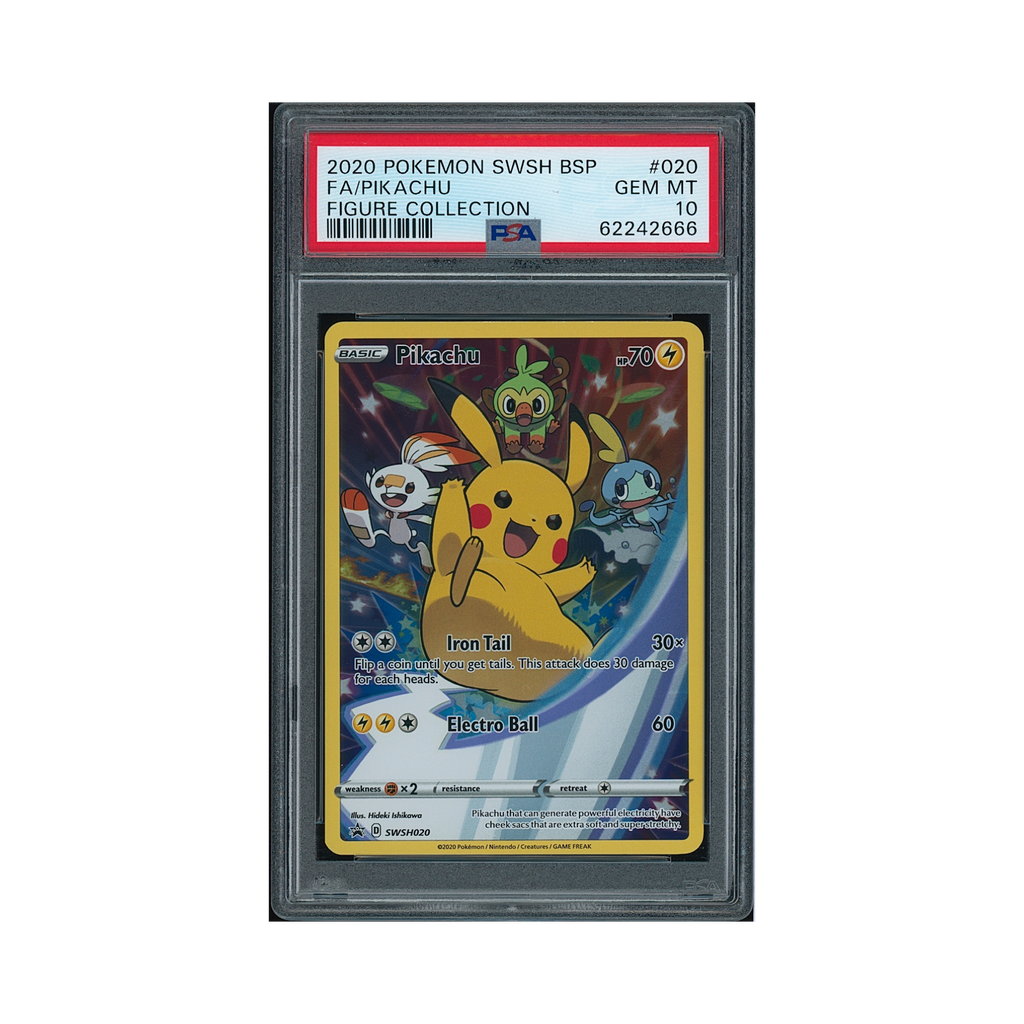 2020 Pokemon SWSH Black Star Promo Pikachu #020 PSA 10