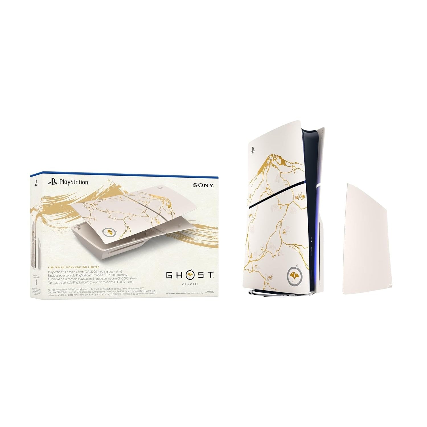 PlayStation 5 Slim Console Covers - Ghost of Yotei