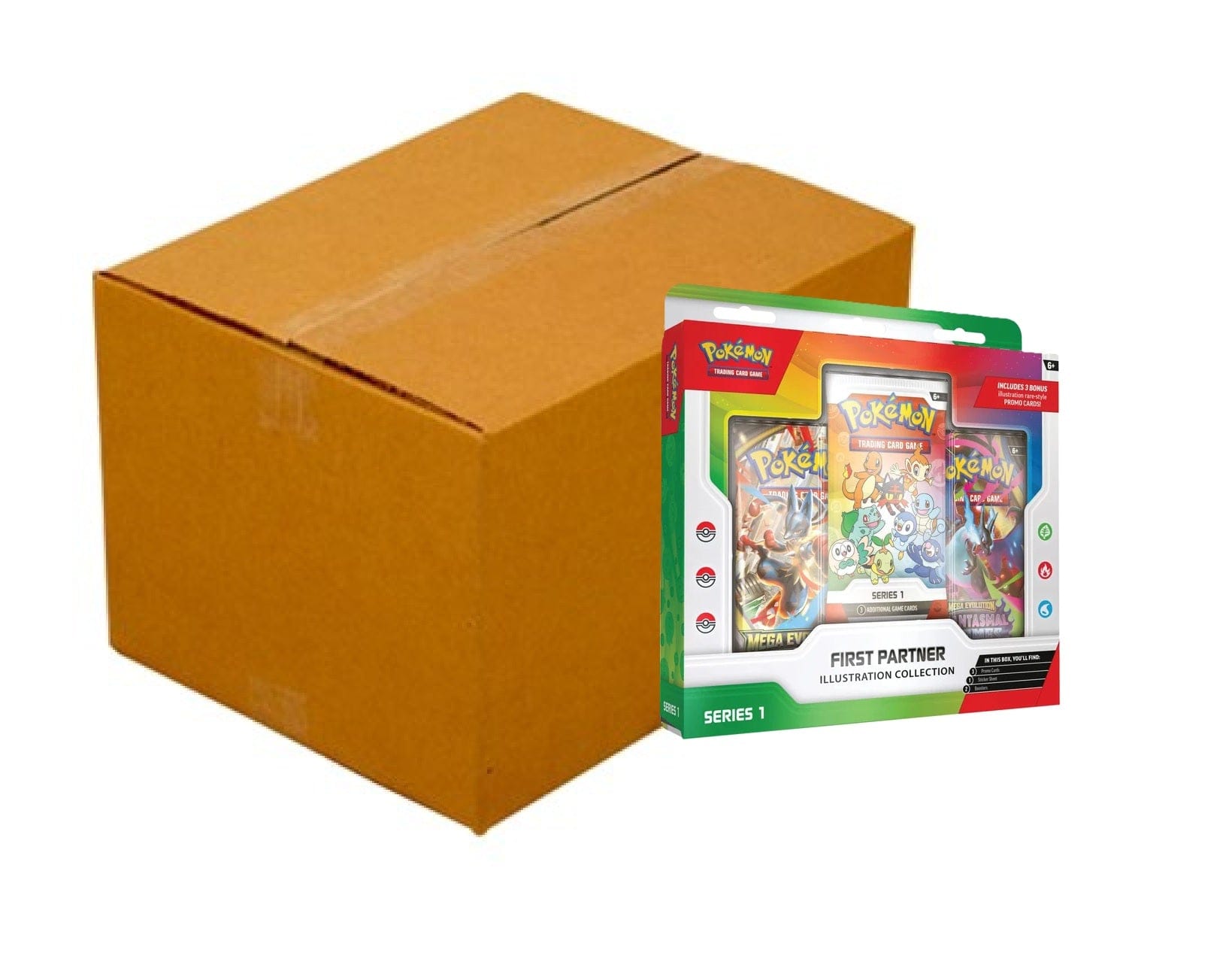 Pokemon First Partner Series 1 [6x] Illustration Collection Sealed Case