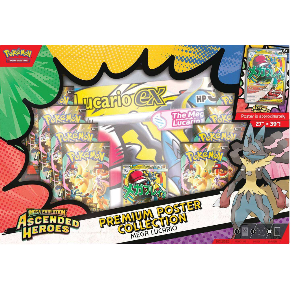 Pokemon - Mega Evolution - Ascended Heroes - Poster Collection - Mega Lucario ex