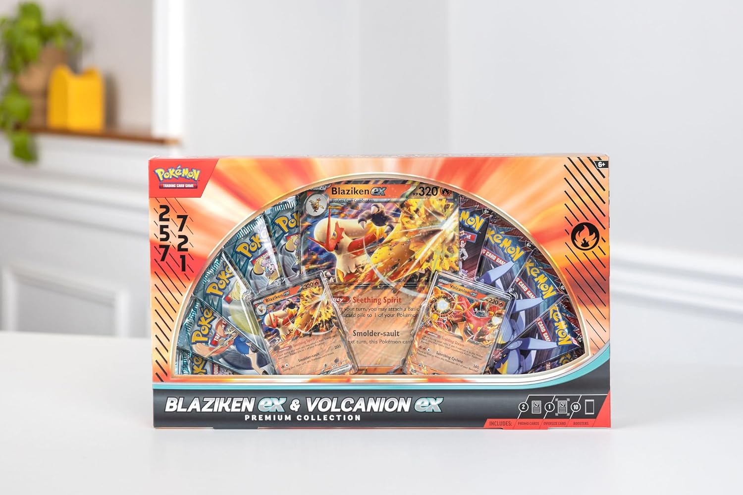 Pokemon TCG: Blaziken ex & Volcanion ex Premium Collection - 2025 Amazon Holiday Exclusive