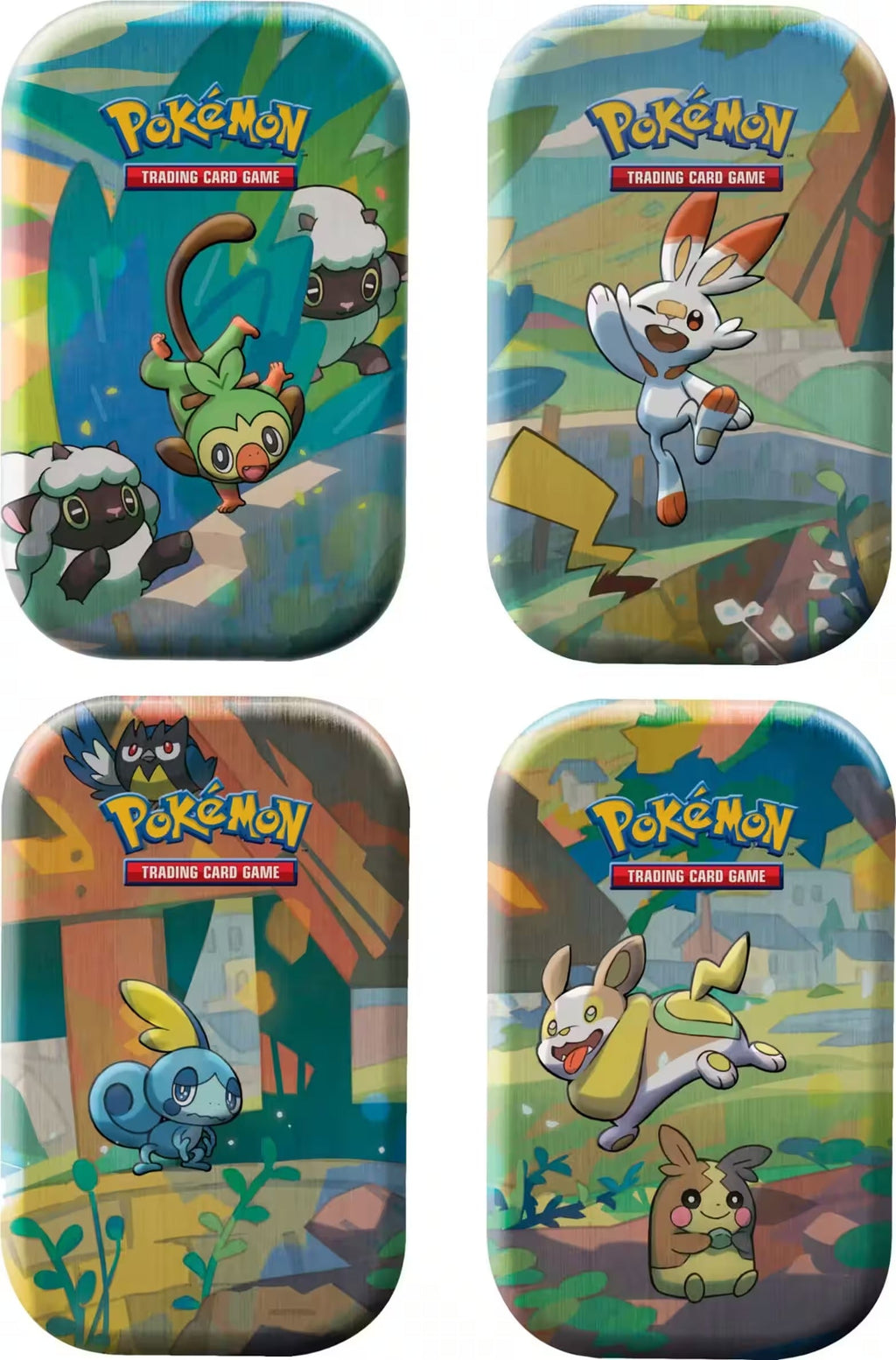 Pokemon TCG: Galar Pals Mini Tin Display Box - 10 Tins