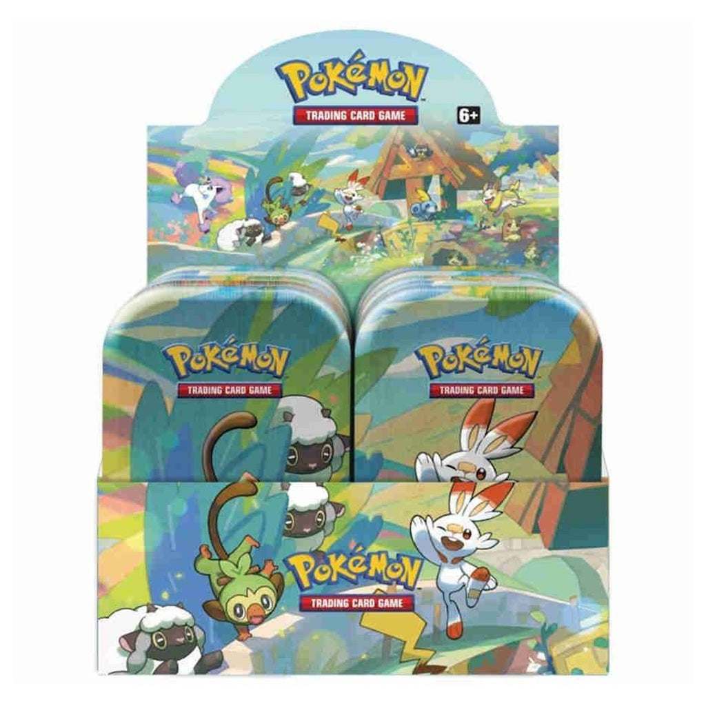 Pokemon TCG: Galar Pals Mini Tin Display Box - 10 Tins