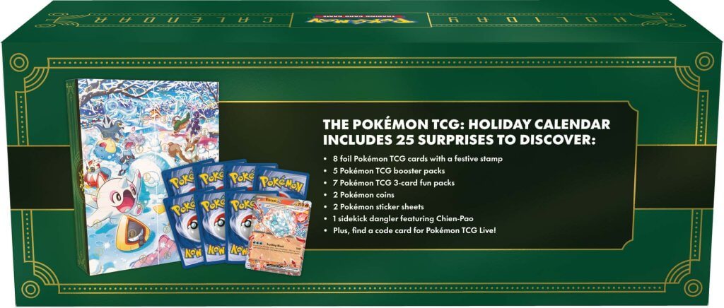 Pokémon-Sammelkartenspiel Feiertagskalender 2024