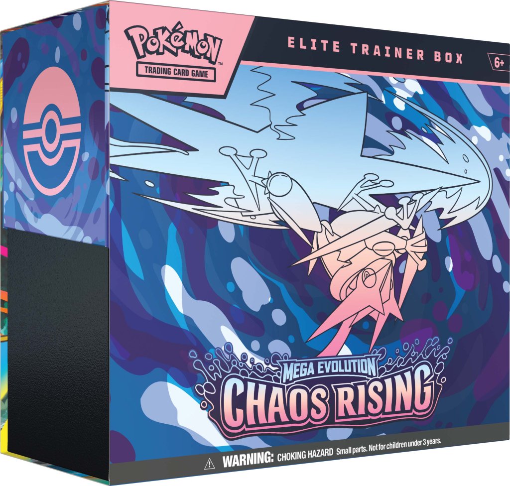 VORBESTELLUNG Pokémon TCG: Mega Evolution Chaos Rising Top-Trainer-Box