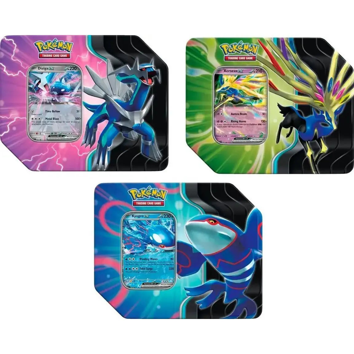 Pokemon Trading Card Game: Azure Legends Tin ( set of 3 )