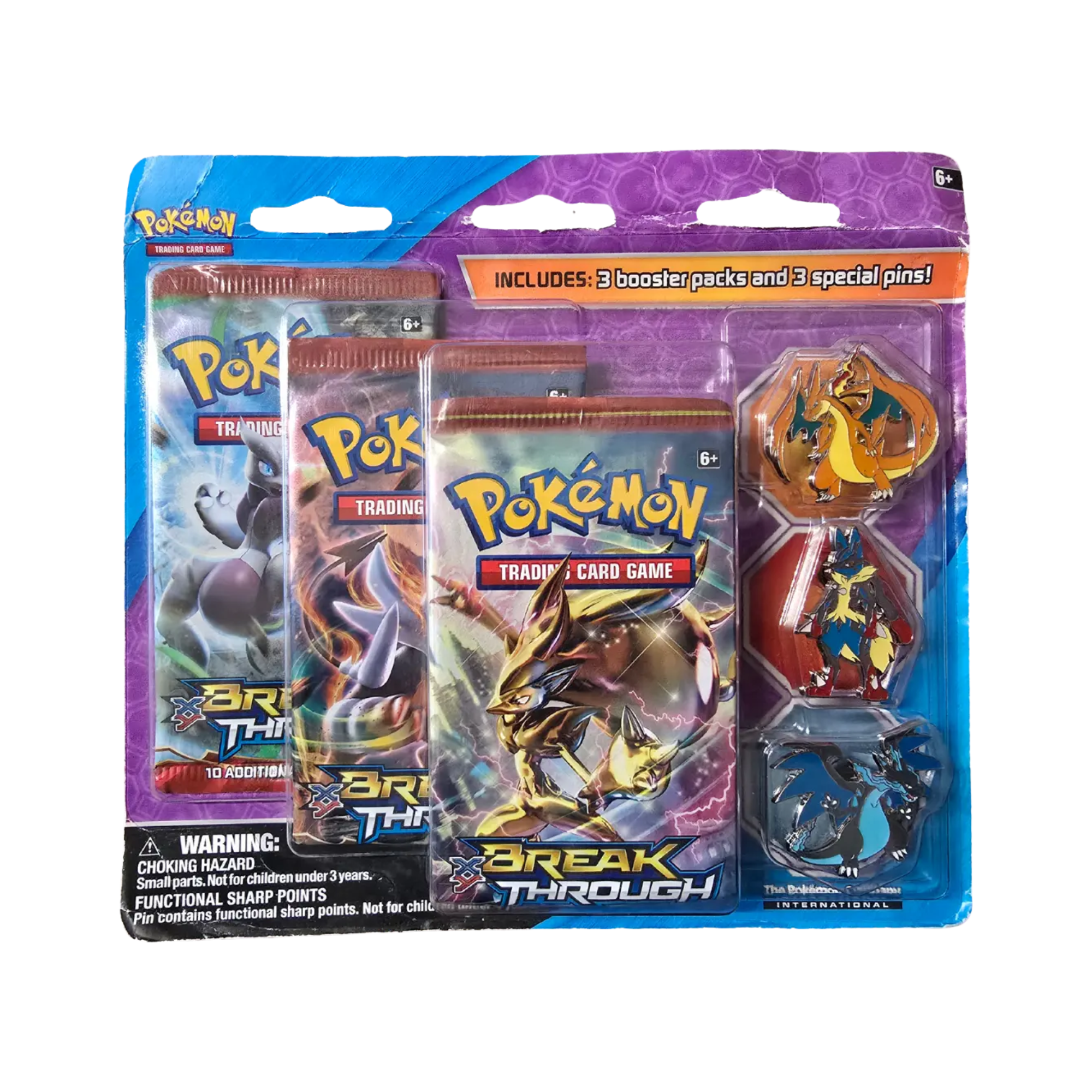 BREAKthrough Mega Evolution 3-Pack Pin Blister