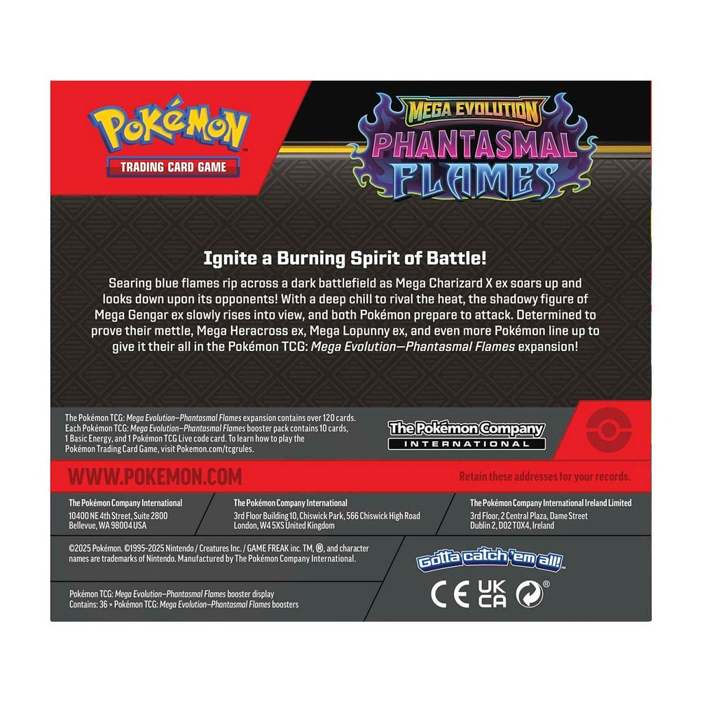 Pokémon TCG: Mega Evolution-Phantasmal Flames Booster Display Box
