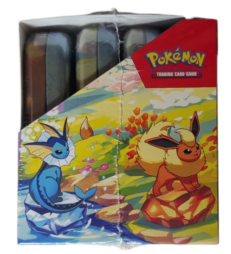 Pokémon Scarlet & Violet Prismatic Evolutions Mini Tin Display Box (8 Tins)