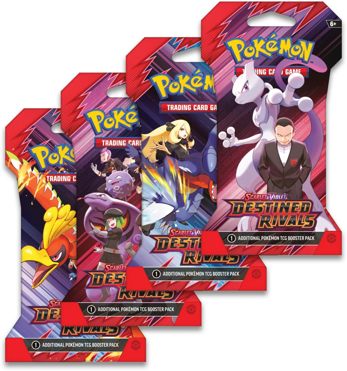Pokemon Destined Rivals Sleeved Booster Pack (12 Pack Lot)