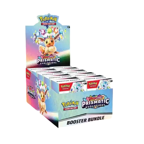 Prismatic Evolutions Booster Bundle Display