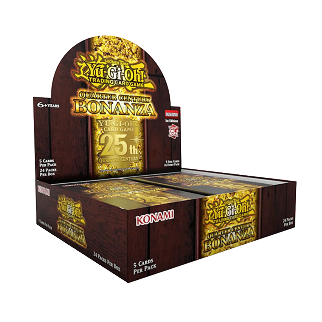 Quarter Century Bonanza Booster Box Display