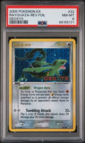 PSA (NM-MT 8) Rayquaza - Reverse Foil STAMPED #22 - Pokemon EX Deoxys (#98155171)