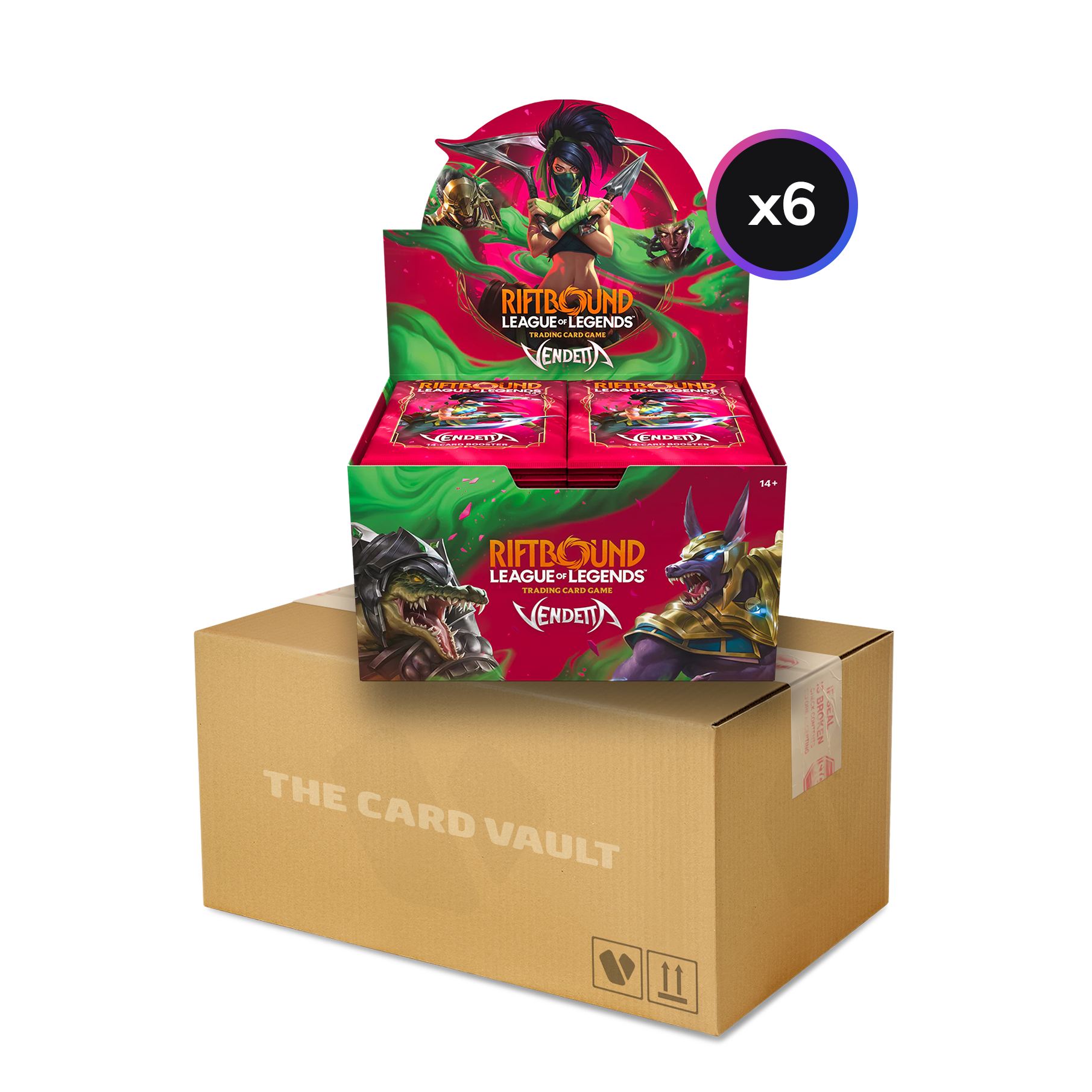 Riftbound: League of Legends TCG - Set 04 - Vendetta - Display Case (6x Booster Boxes)
