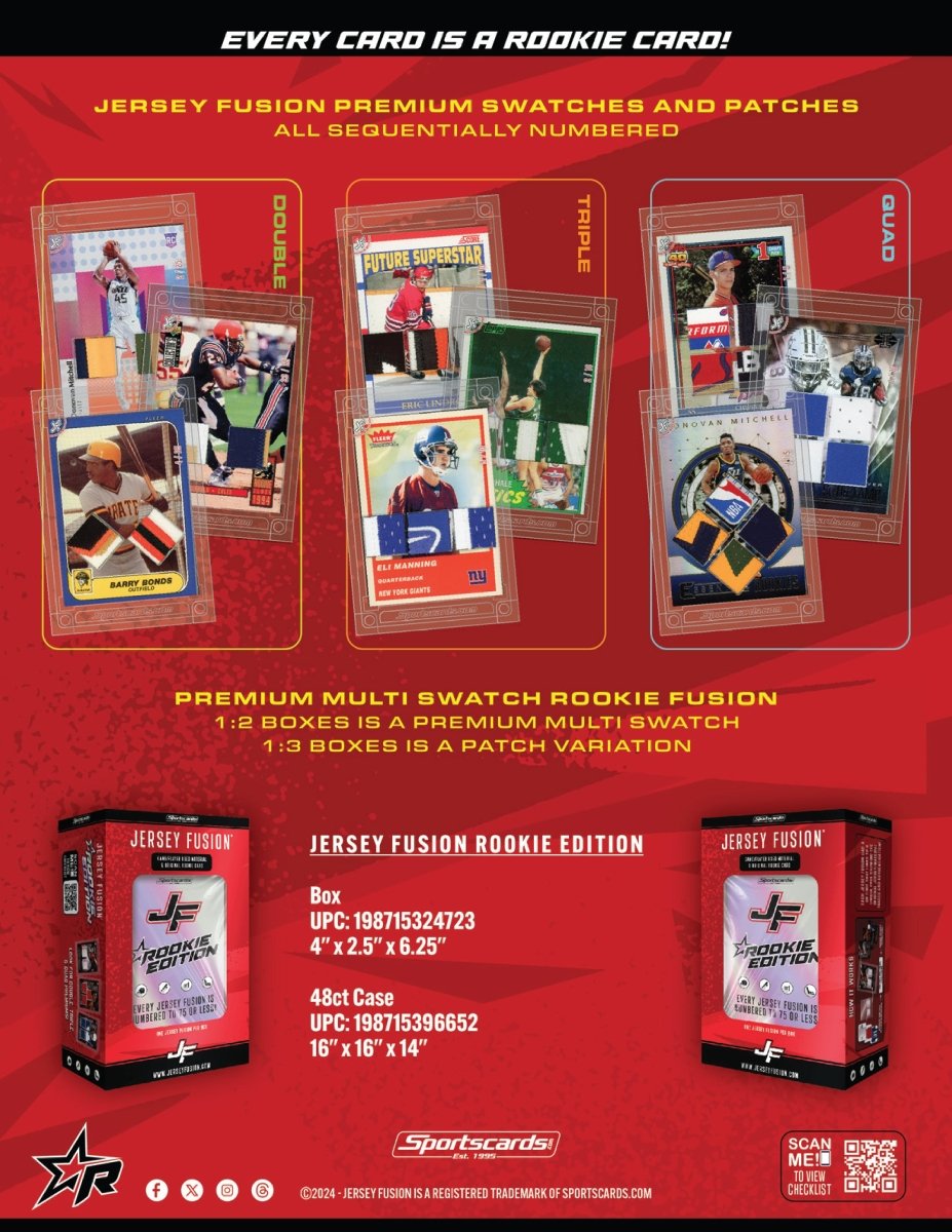 Jersey Fusion Rookie Edition Case - (48) Sealed Jersey Fusion Boxes