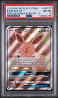 PSA 8 - 2019 POKEMON SM BLACK STAR PROMO #SM233 FA/EEVEE GX PRM-PIKACHU/EEVEE-SPC.CL.