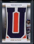 2023 Topps Definitive Collection Jose Altuve Letterman Patch 1/1 Astros