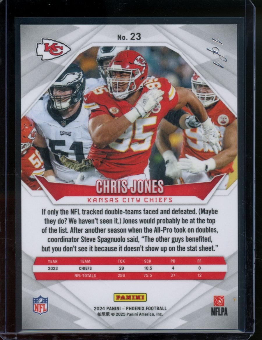 2024 Panini Phoenix Chris Jones Black Pandora 1/1 Chiefs