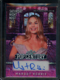 2025 Leaf Pop Century Margot Robbie Saturday Night Host Auto Pink Shimmer 1/1