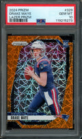 2024 Panini Prizm Drake Maye Rookie Lazer PSA 10 Patriots