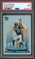 2024 Panini Donruss Rome Odunze Downtown Rookie SSP PSA 9 Bears