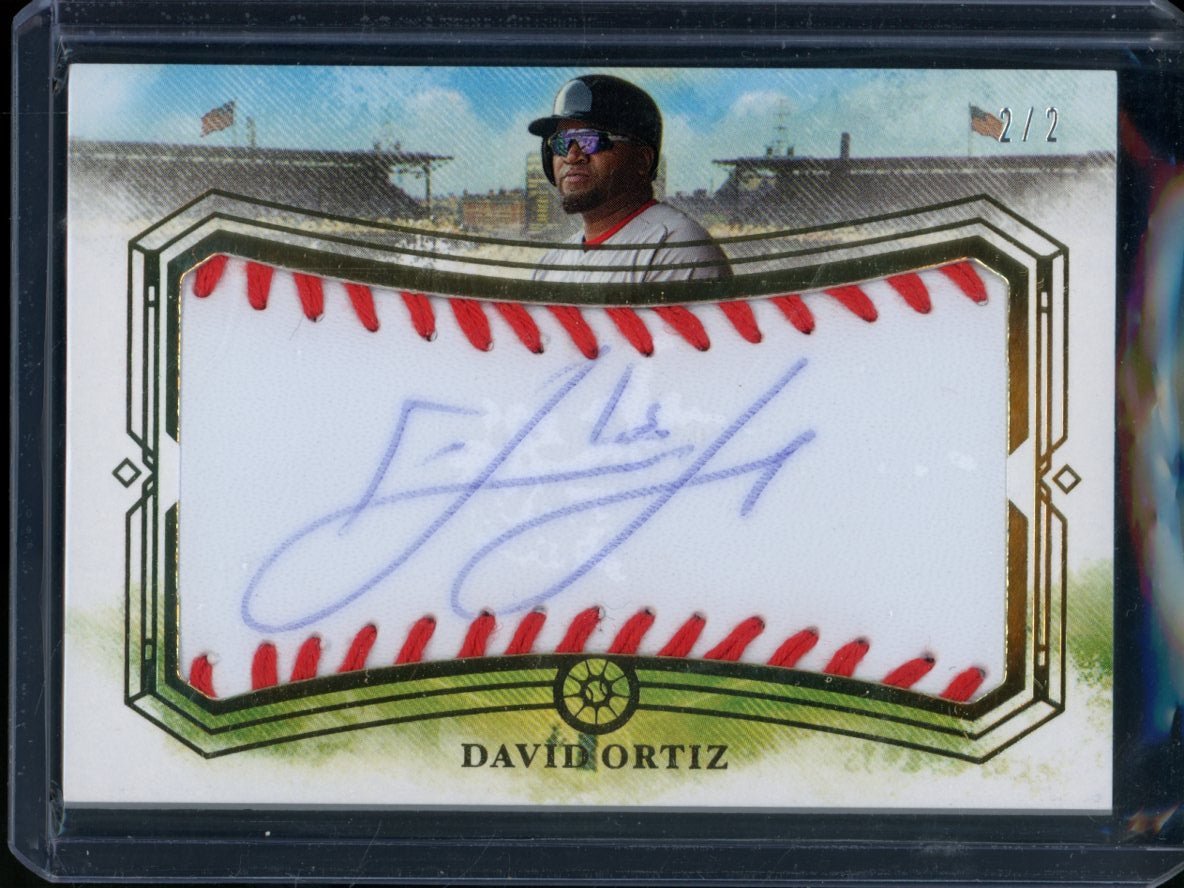2025 Panini Boys Of Summer David Ortiz Fabric Of The Game Baseball Auto /2 Red Sox