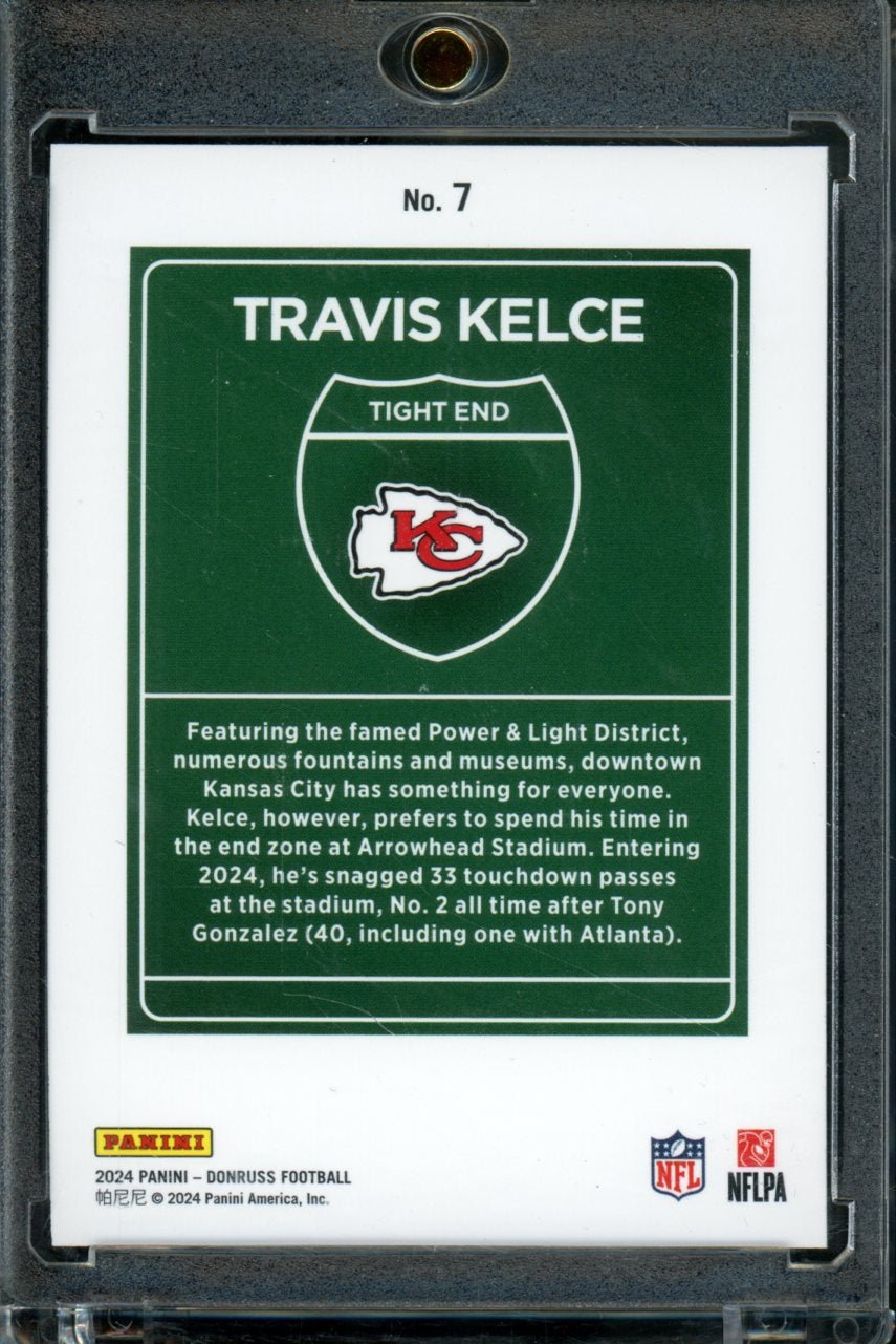 2024 Panini Donruss Travis Kelce Downtown SSP Chiefs