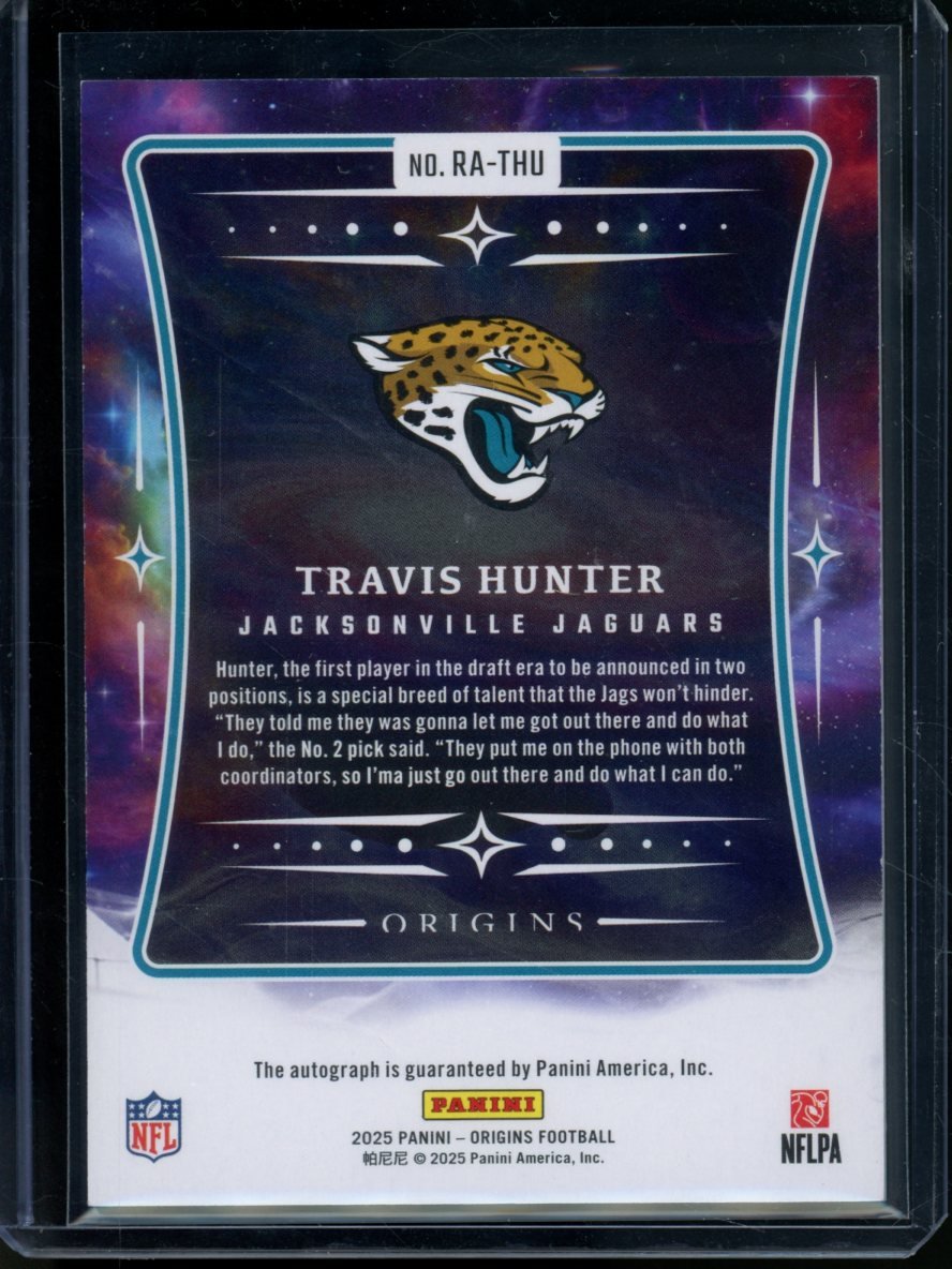 2025 Panini Origins Travis Hunter Rookie Auto Turquoise /25 Jaguars