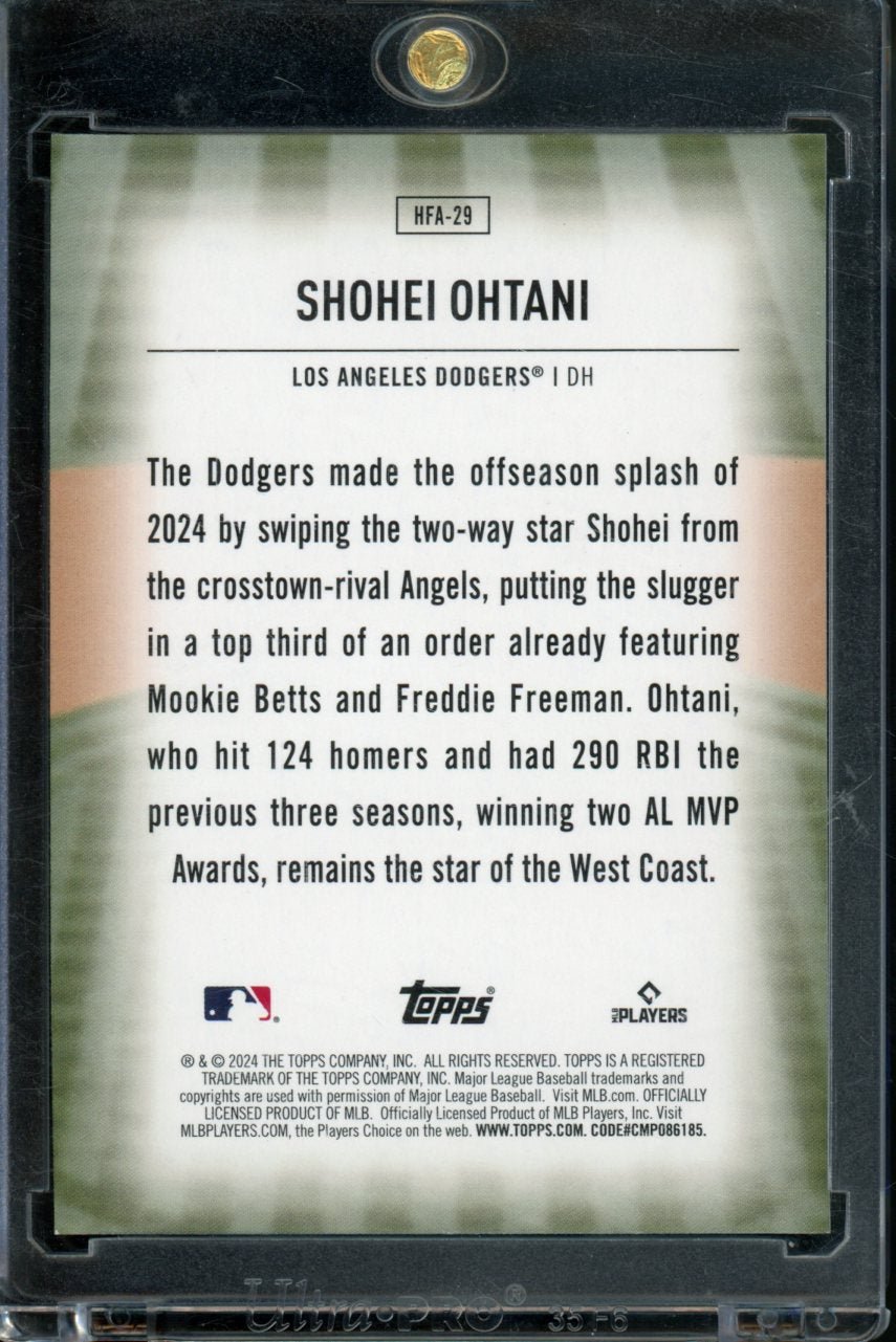 2024 Topps Update Shohei Ohtani Home Field Advantage SSP Dodgers
