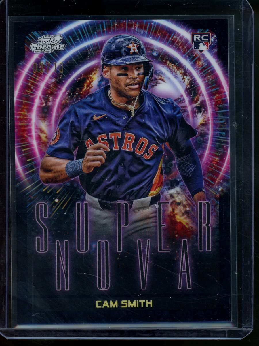 2025 Topps Chrome Cosmic Baseball Cam Smith Rookie Supernova SSP Black /10 Astros