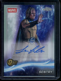 2025 Topps Chrome Marvel Sentry Debut Autograph Refractor Lewis Pullman Thunderbolts