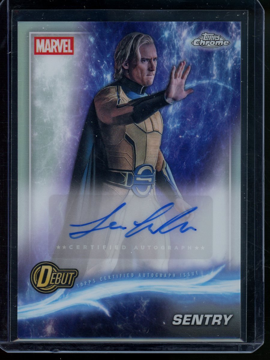 2025 Topps Chrome Marvel Sentry Debut Autograph Refractor Lewis Pullman Thunderbolts