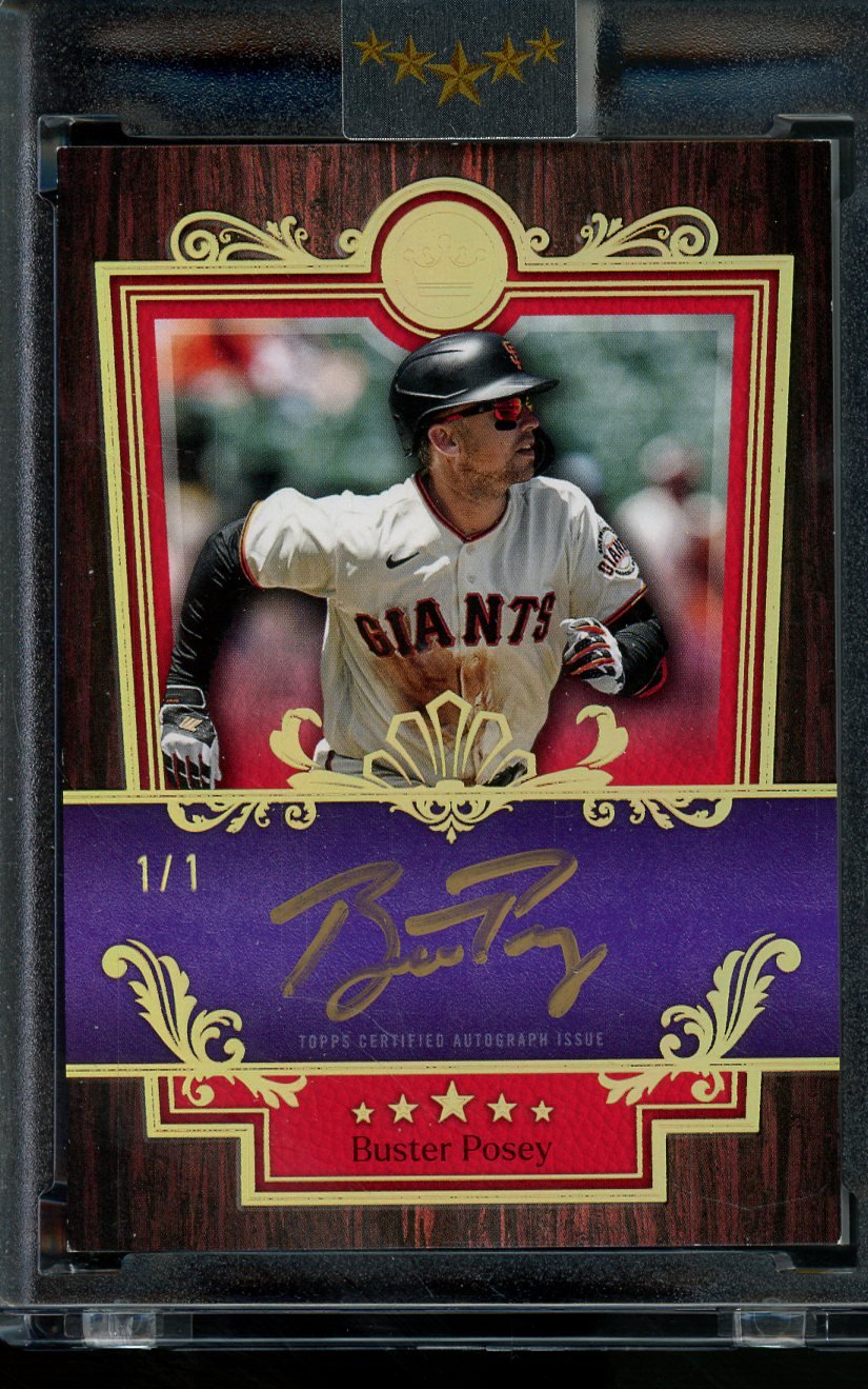 2025 Topps Five Star Buster Posey 1/1 Baseball Royalty Autograph Gold Ink Giants