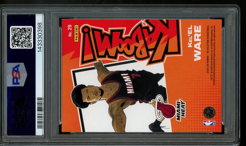 2024 Panini Revolution Kel'el Ware Rookie Kaboom Horizontal PSA 8 Heat