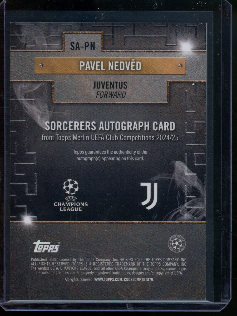 2025 Topps Merlin Pavel Nedved Sorcerers Autograph /25 Juventus