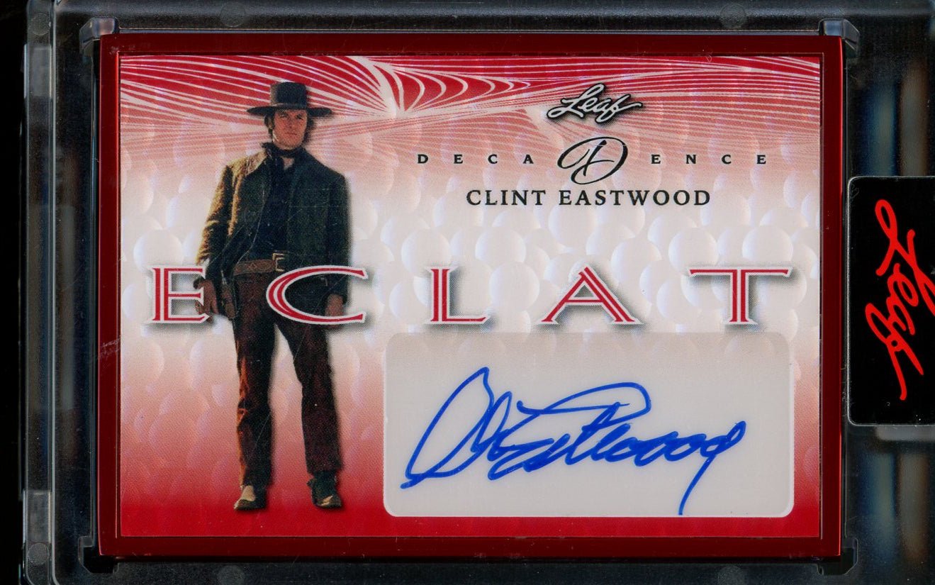 2023 Leaf Decadence Clint Eastwood Eclat Autograph Red /3