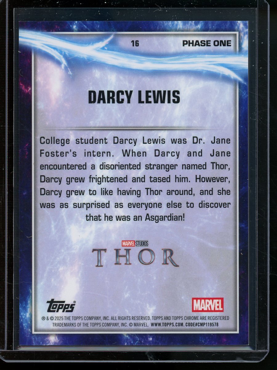 2025 Topps Chrome Darcy Lewis Red Refractor /5 Thor