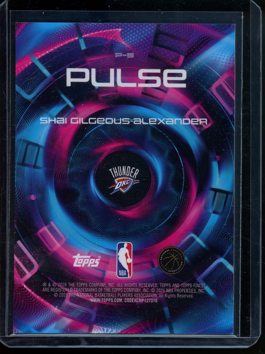 2026 Topps Finest Shai Gilgeous-Alexander Pulse Case Hit Thunder