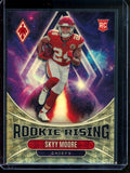 2022 Panini Phoenix Skyy Moore Rookie Rising Gold Vinyl 1/1 Chiefs