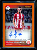 2025 Topps Merlin Christos Mouzakitis Orange Rookie Autograph /25 Olympiacos FC