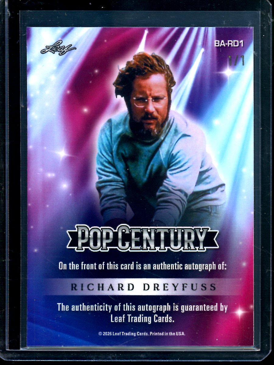2026 Leaf Pop Century Richard Dreyfuss Autograph 1/1