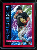 2025 Topps Chrome Luke Keaschall Rookie Expose Red /5 Twins