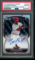 2023 Bowman Chrome Leonardo Bernal 1st Mojo Autograph 150 PSA 10 Cardinals