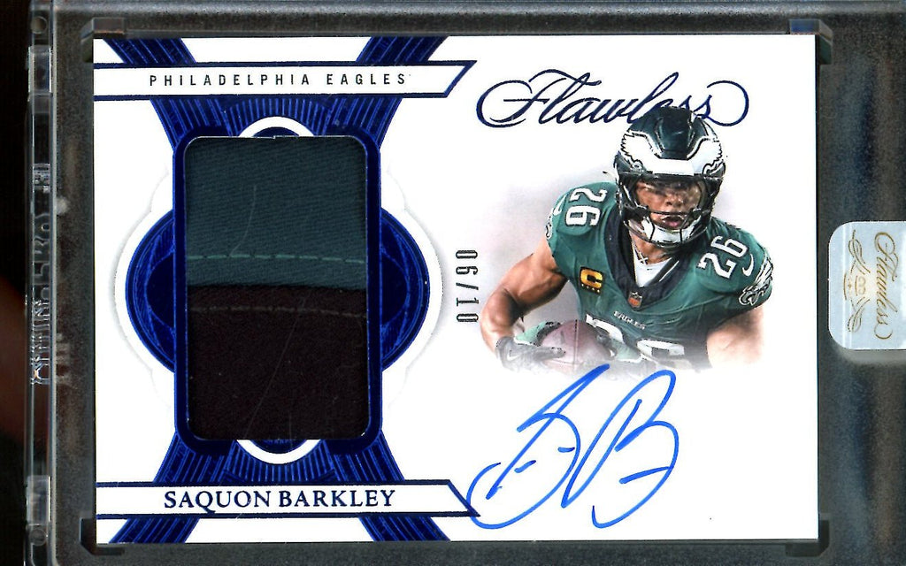 2025 Panini Flawless Saquon Barkley Patch Autographs /10 Eagles