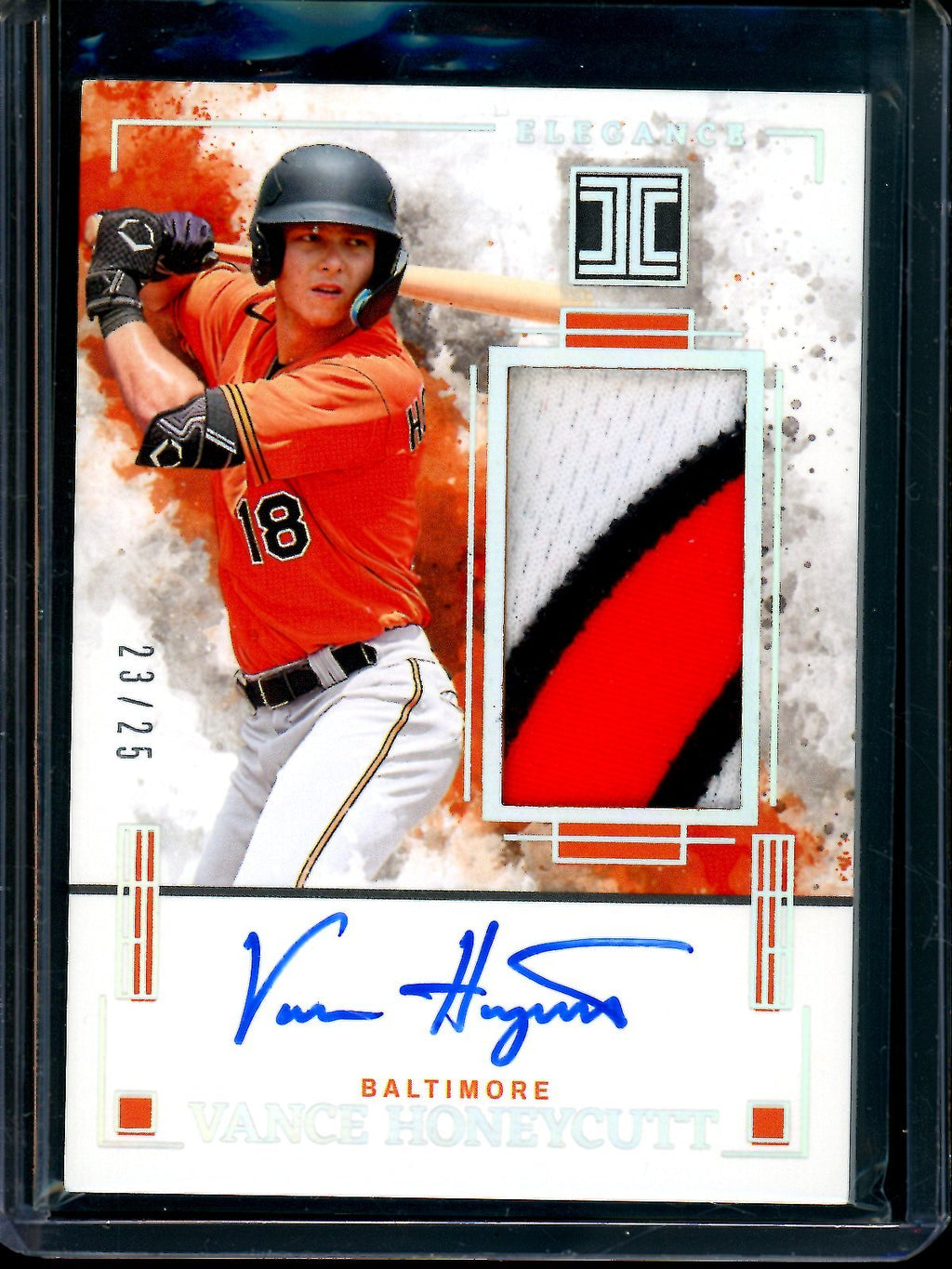 2025 Panini Impeccable Vance Honeycutt Elegance Patch Autograph /25 Orioles