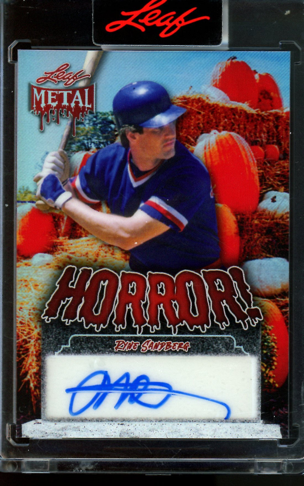 2025 Leaf Metal Ryne Sandberg Horror Autograph 1/1 Cubs