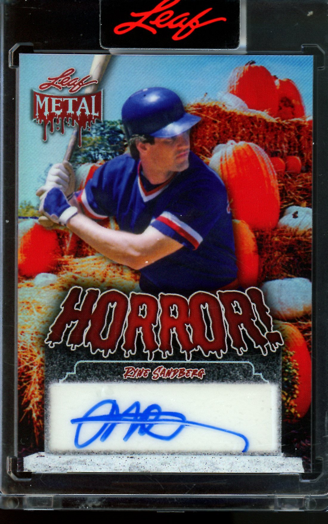 2025 Leaf Metal Ryne Sandberg Horror Autograph 1/1 Cubs